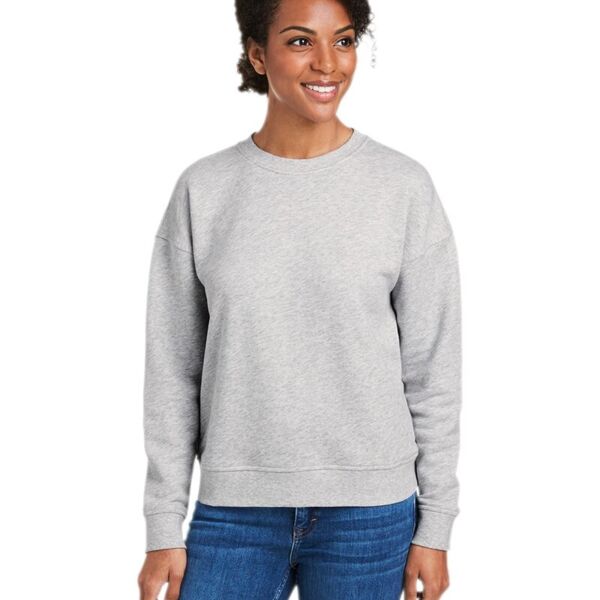 Women's Garment-Dyed Crewneck Sweatshirt Thumbnail